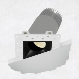 Alcon 14073-ADJ Illusione 2.5-Inch Architectural LED Adjustable Square Recessed Light