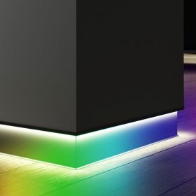 Alcon 15244-RGBW Angled LED Color-Changing Toe Kick Baseboard Light