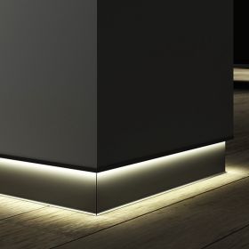 Alcon 15244-A  4-Inch Angled LED Toe Kick Baseboard Light