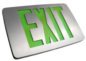 Alcon 16123 Thin Die-Cast Aluminum LED Exit Sign