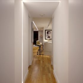 Alcon Lighting 14100-2 Continuum II Architectural High Output LED 2 Inch Linear Recessed Ceiling and Wall Linear Light Strip Fixture
