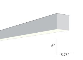 Alcon Lighting Beam 66 Series 6019-4 Architectural 4 Foot Surface Linear Fluorescent Ceiling Light Fixture