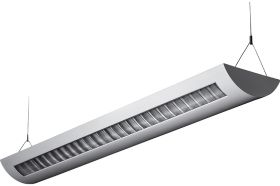 Alcon Lighting Delano 10104-8 T8 or T5HO 8 Foot Fluorescent Architectural Linear Suspended Light Fixture – Uplight (Indirect) and Downlight (Direct)