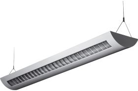 Alcon Lighting Delano 10104 T8 or T5HO Fluorescent Architectural Linear Suspended Light Fixture – Uplight (Indirect) and Downlight (Direct)