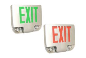 Alcon Lighting 16114 Combination LED Exit Signs with Emergency Lights