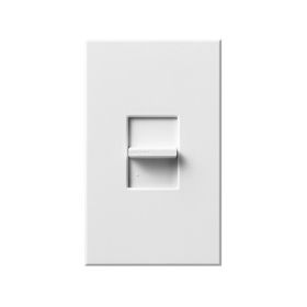 Lutron Nova T NTSTV-DV-WH 0-10V Slide-to-Off Dimmer Switch Single-Pole 120-277V White (8A Max)