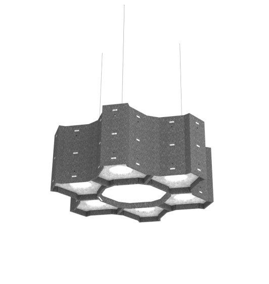 Image 1 of Alcon 11168 LED Pendant with Sound Absorbing Acoustics 