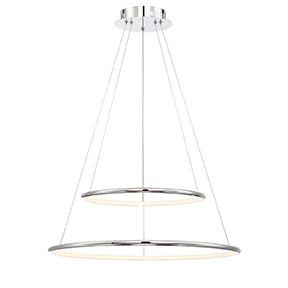 Image 1 of Alcon 12238 Skinny Cirkel Two-Tier Medium Architectural LED Suspended Pendant Chandelier
