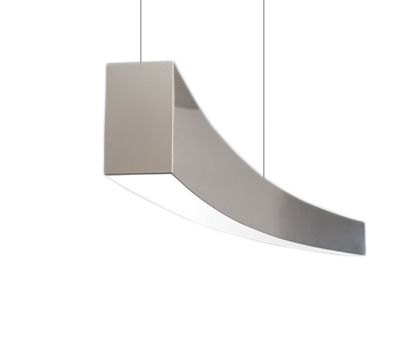Image 1 of Birchwood Lighting CHA-DR/IN Charlotte Sweeping Curve LED Light Fixture - Direct / Indirect