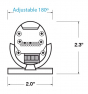 Image 3 of Alcon 14223 Adjustable Wall Wash Grazer LED Lightbar