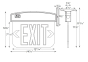 Image 2 of Alcon 16120 Edge Lit LED Exit Sign