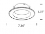 Image 2 of Alcon Escala 14008-6 6-Inch Round LED Recessed Can Light