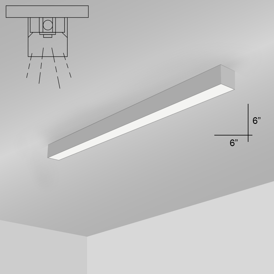 Alcon Lighting 12200 6 S 4 Rft Series Architectural Led Foot Linear Surface Mount Direct Light Fixture Alcon Lighting 12200 6 S 4 Rft Series Architectural Led Foot Linear Surface Mount Direct Light Fixture