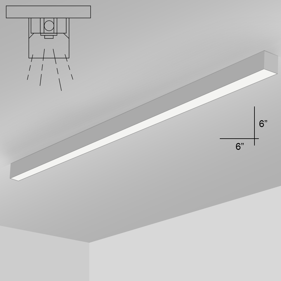 Alcon Lighting 122006S8 RFT Series Architectural LED 8 Foot Linear