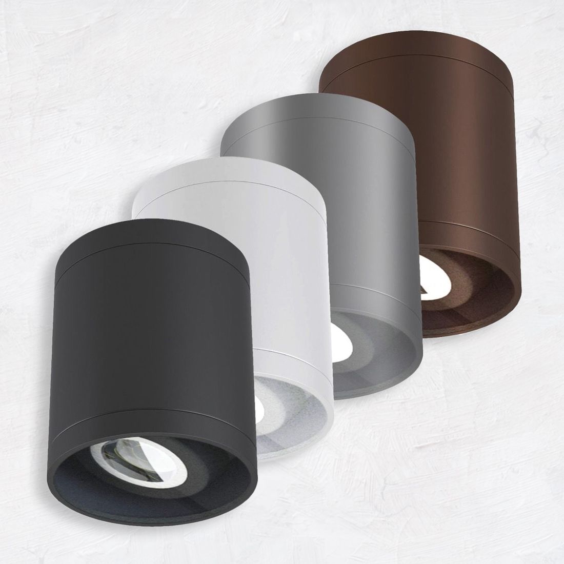 Alcon Lighting 11235 Adj Pavo Architectural Led 4 Inch Round Cylinder Surface Ceiling Mount Adjustable Down Light Fixture Alconlighting Com Alcon Lighting 11235 Adj Pavo, Outdoor Ceiling Cylinder Lights