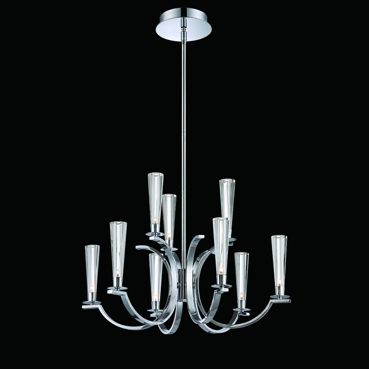 Eurofase Lighting Cromo 9 Light Chandelier Eurofase Lighting Cromo 9 Light Chandelier