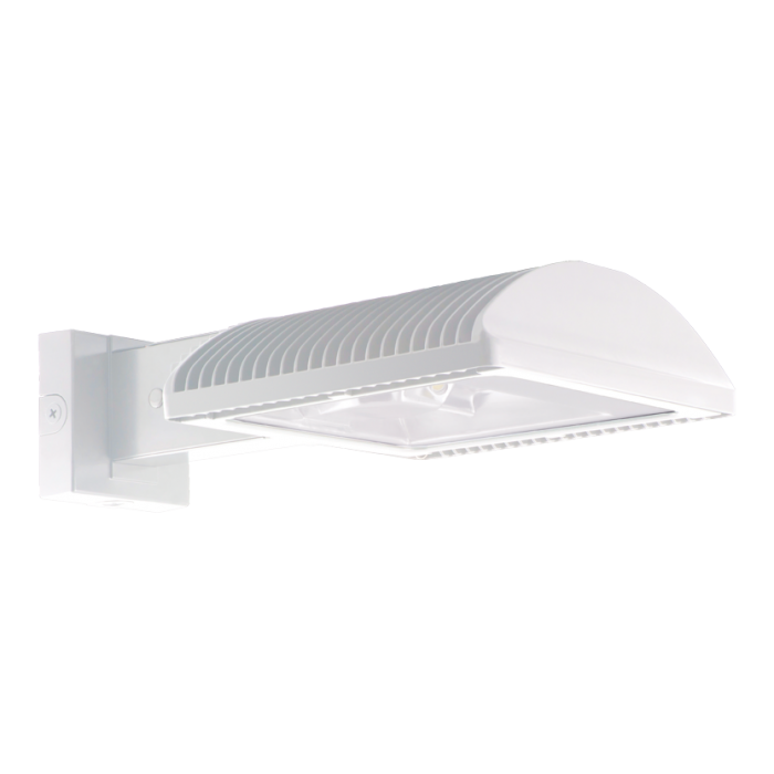 Warm 3000 K Color Standard Type RAB Lighting WPLED4T150Y/PCS2 Ultra High Output/High Efficiency 150W LED Wallpack 
