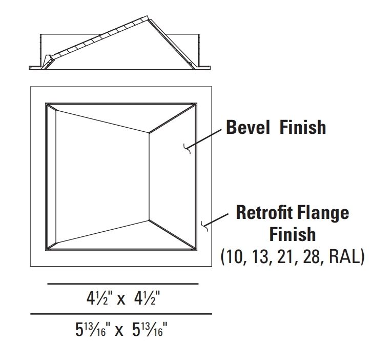 usai lighting 3651rt square beveled 2 1 retrofit wall wash usai lighting beveled 2 1