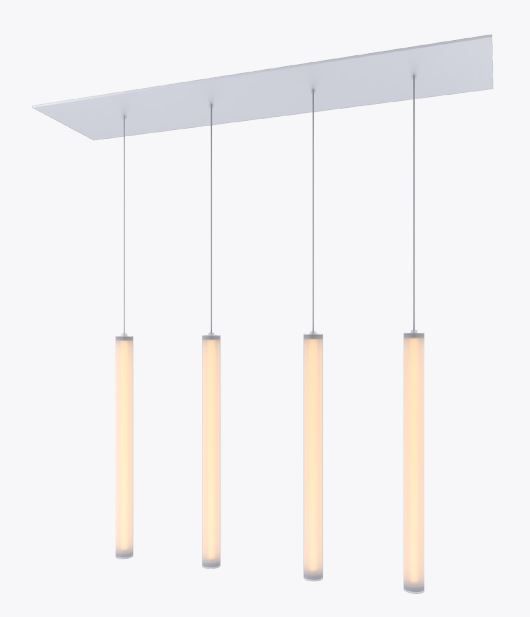 Alcon Lighting 12168 4 Cosma 4 Light Cluster Architectural Led Long Cylinder Vertical Tube Commercial Pendant Light Fixture