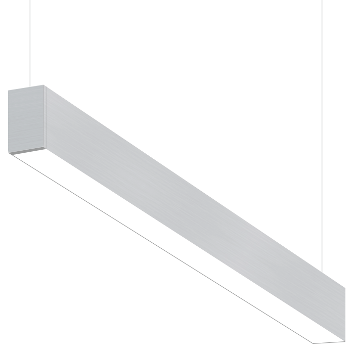 Alcon Lighting 10101 8 Beam Series 8 Foot Fluorescent Suspended Pendant Direct Indirect Light Strip