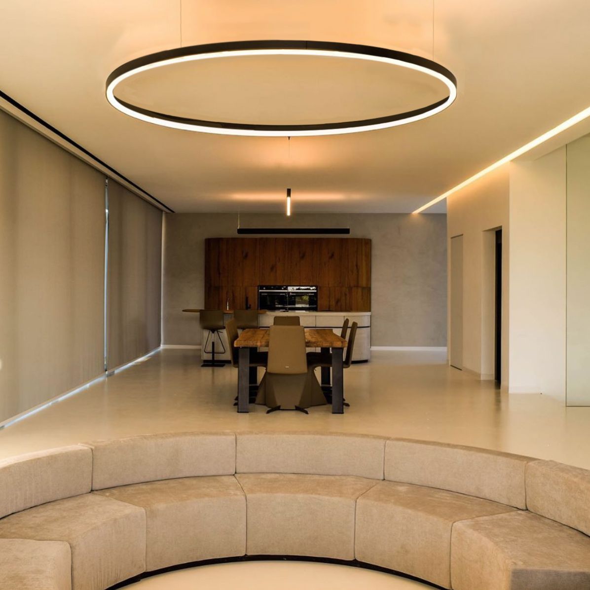 led circular chandelier