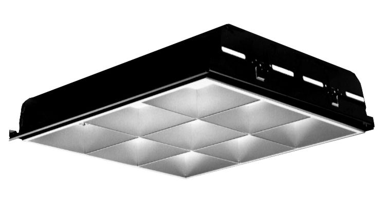 Lightolier Deepcel Plus 2 X Recessed Flourescent 3 9 Cell Recessed Flourescent