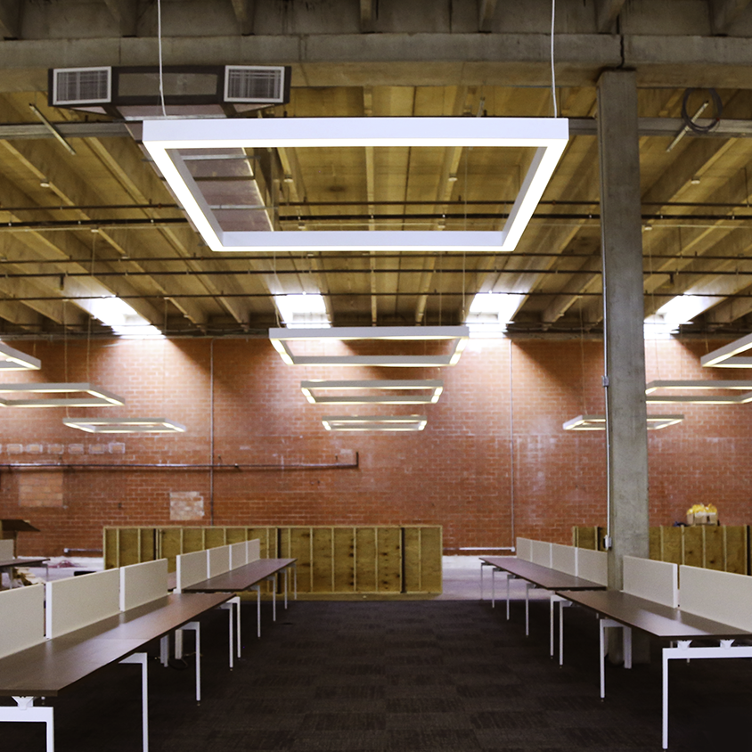 Alcon Lighting 12100 45 P Sq Continuum 45 Architectural Led Square Pendant Mount Direct Indirect Light Fixture
