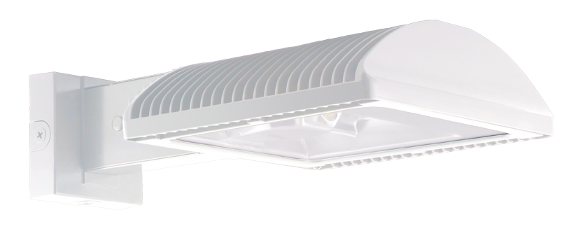4000 K White Finish RAB Lighting WPLED2T125NW/PCT Ultra High Output/Efficiency LED Wallpack 125W Standard Type 1103358 Neutral Color Temperature