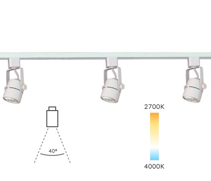 Alcon Lighting 13110 3 Bella Mini Cylinder Adjustable Architectural Led Cylinder Track Light Fixture Kit 3 Light