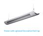 Image 4 of Alcon Lighting Catalina 10106-4  4 Foot T8 and T5HO Fluorescent Architectural Linear Suspension Direct Indirect Lighting Fixture