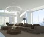 Image 4 of Alcon 12270-3 Suspended Architectural LED 3-Tier Ring Chandelier