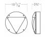 Image 3 of Alcon 11231-V 10-Inch Architectural LED Wallpack