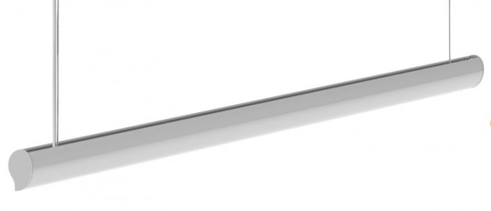 Image 1 of Finelite MU-O Muro-Oval 2ft, 4ft, 8ft, and 16ft T8 LED Wall and Ceiling Fixture 