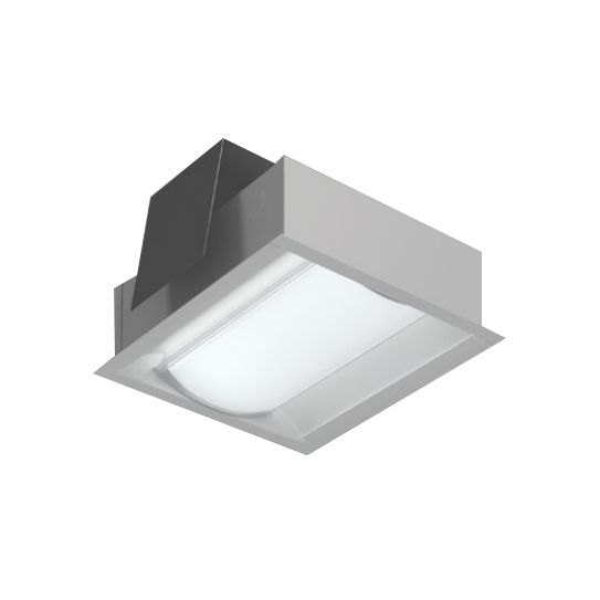 Cooper R Mini Frosted Prismatic Lens Recessed Fluorescent Light Fixture