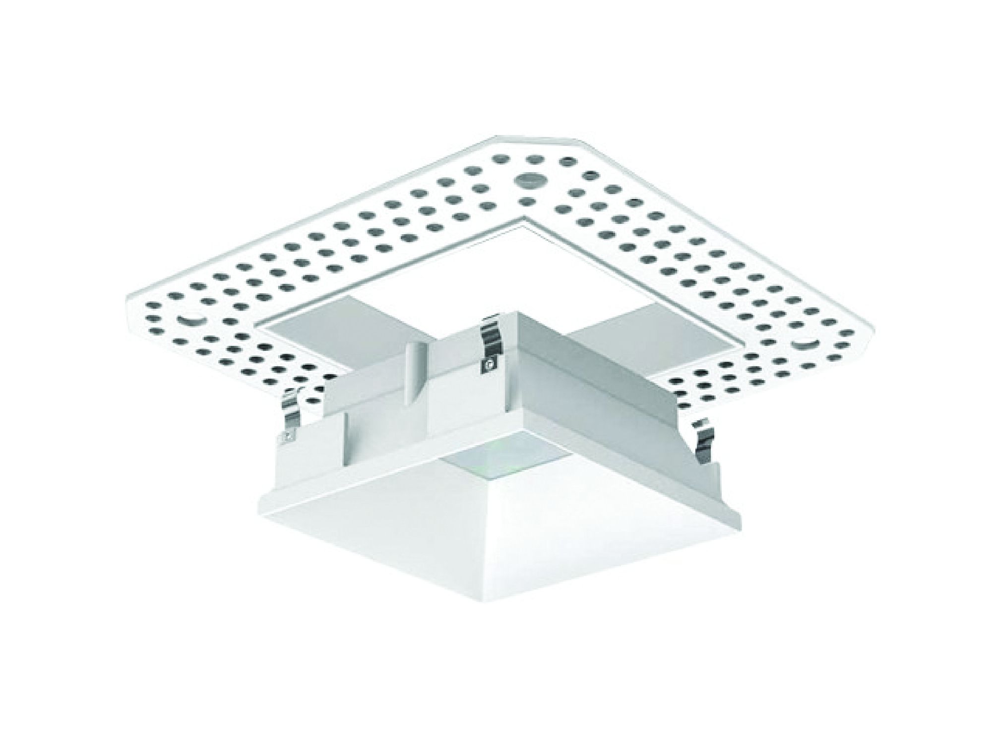 Alcon lighting 14006 illusione 3 inch architectural led square trimless recessed down light fixture