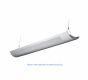 Image 4 of Alcon Lighting Ashton 10103-8 Half Perforated 8 Foot T8 and T5HO Fluorescent Architectural Linear Suspended Light Fixture – Uplight (Direct) and Downlight (Indirect)