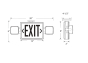 Image 2 of Alcon Lighting 16107 Aluminum LED Exit Signs with Emergency Lights